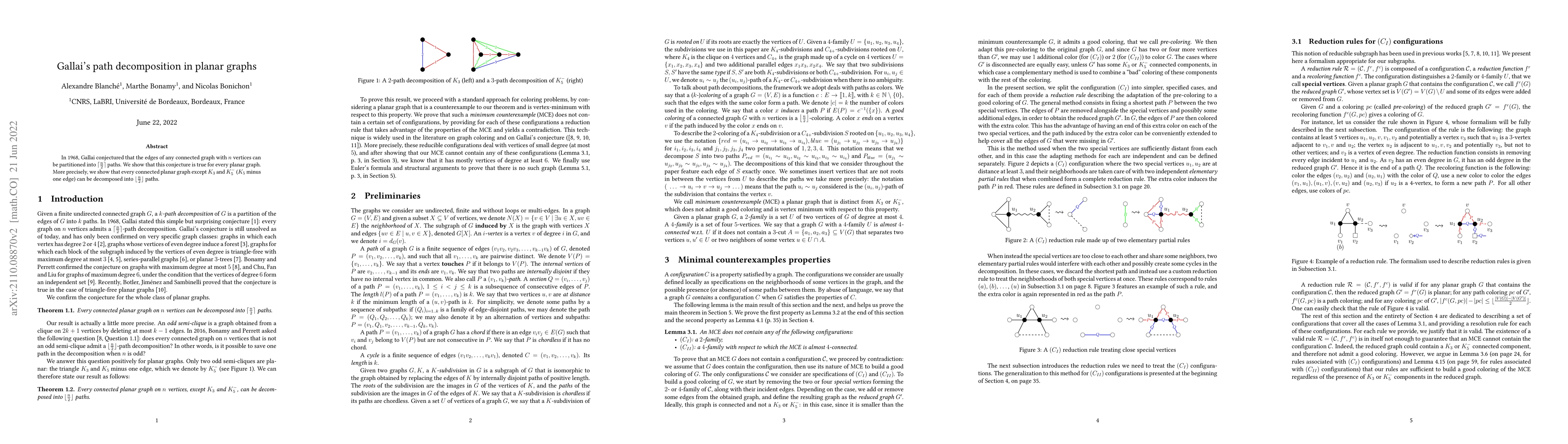 Thumbnail for Gallai's path decomposition in planar graphs