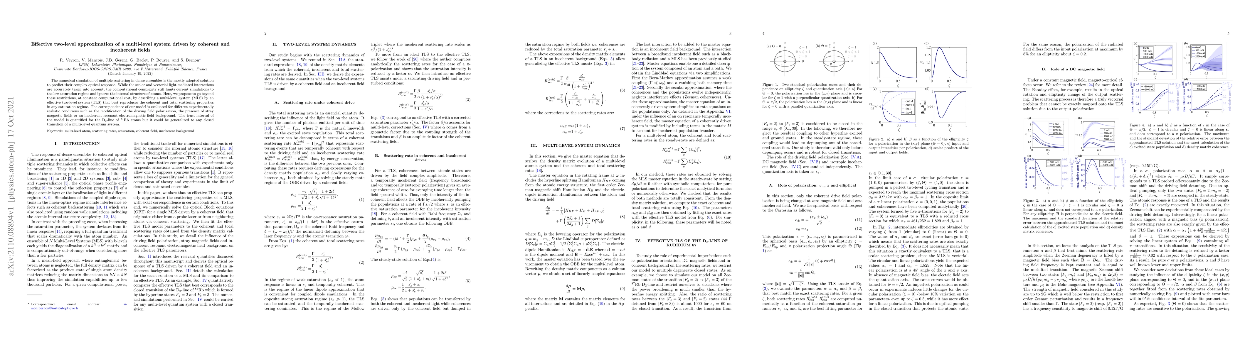 Thumbnail for Effective two-level approximation of a multi-level system driven by
  coherent and incoherent fields
