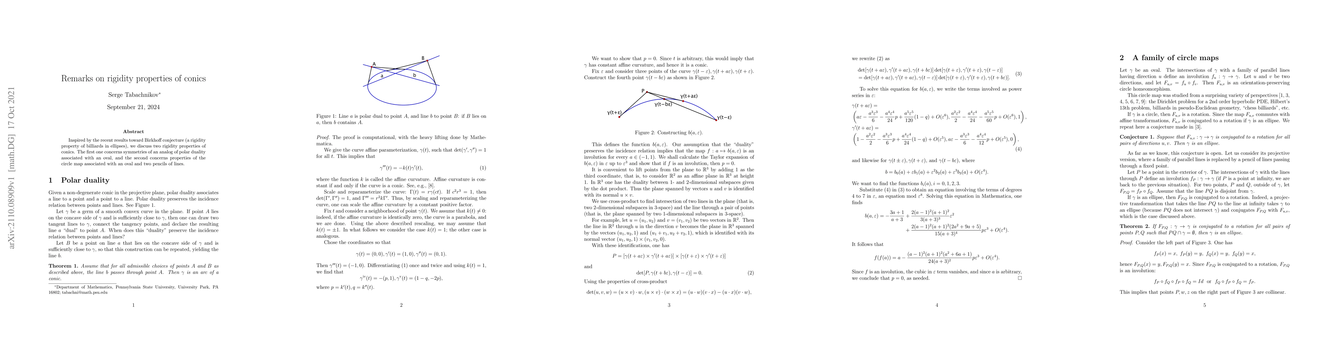 Thumbnail for Remarks on rigidity properties of conics