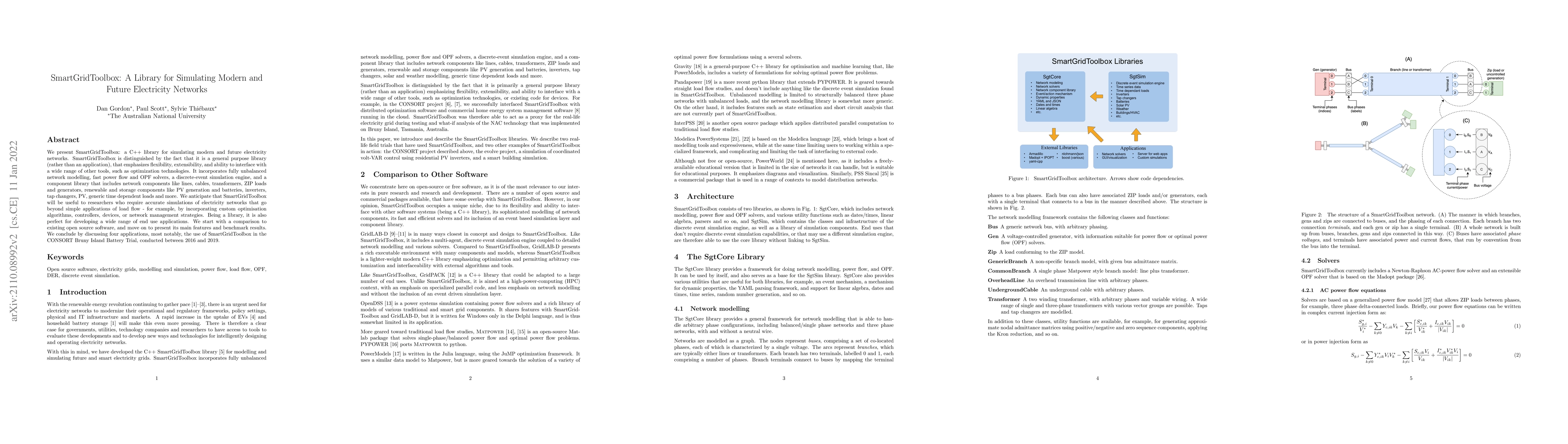 Thumbnail for SmartGridToolbox: A Library for Simulating Modern and Future Electricity
  Networks