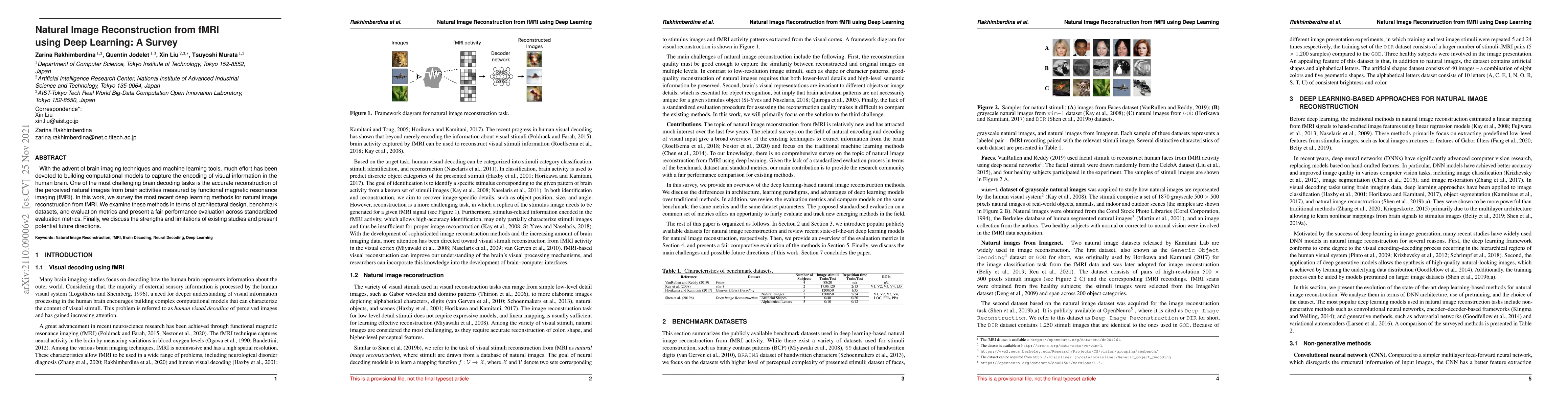Thumbnail for Natural Image Reconstruction from fMRI using Deep Learning: A Survey