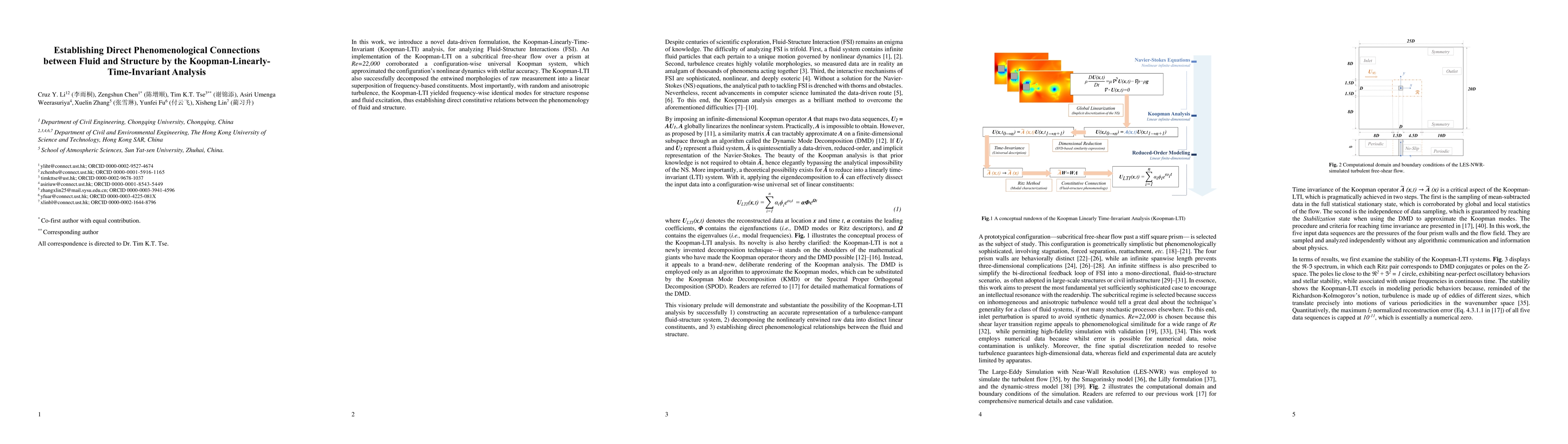 Thumbnail for Establishing Direct Phenomenological Connections between Fluid and
  Structure by the Koopman-Linearly-Time-Invariant Analysis