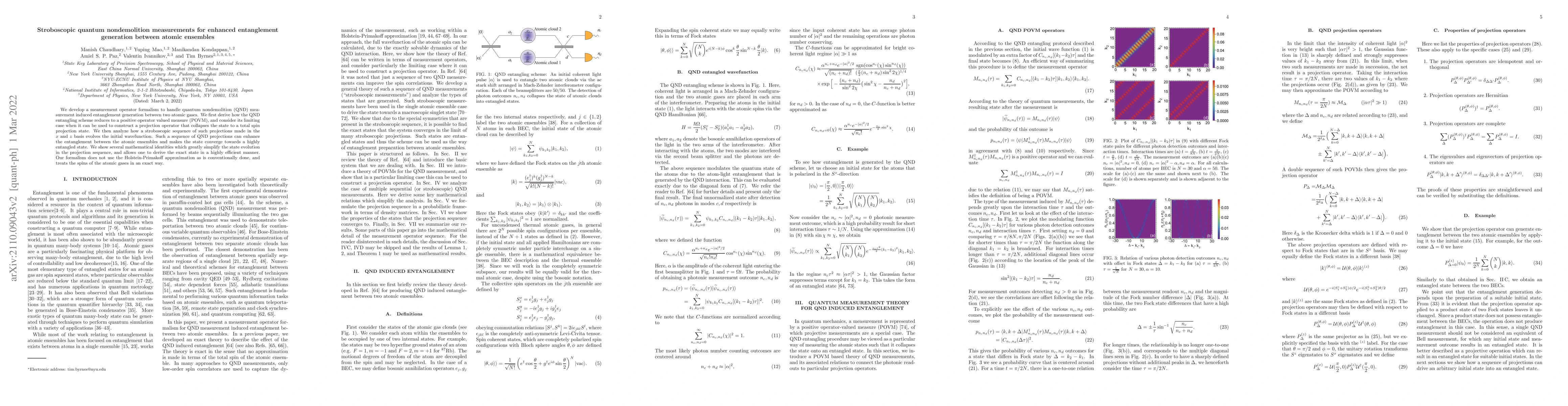 Thumbnail for Stroboscopic quantum nondemolition measurements for enhanced
  entanglement generation between atomic ensembles