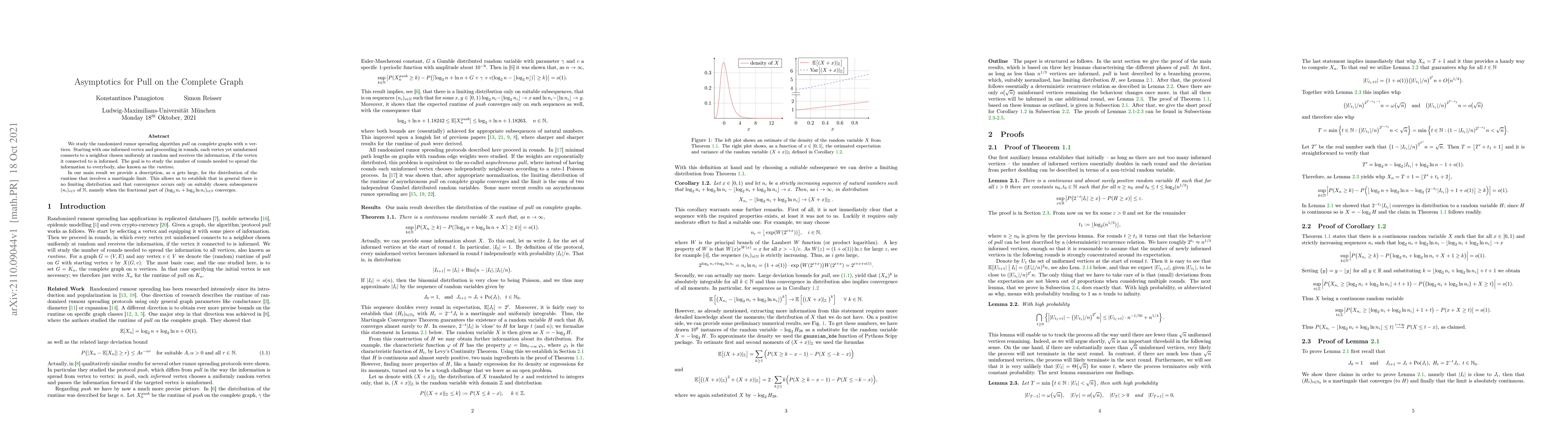 Thumbnail for Asymptotics for Pull on the Complete Graph