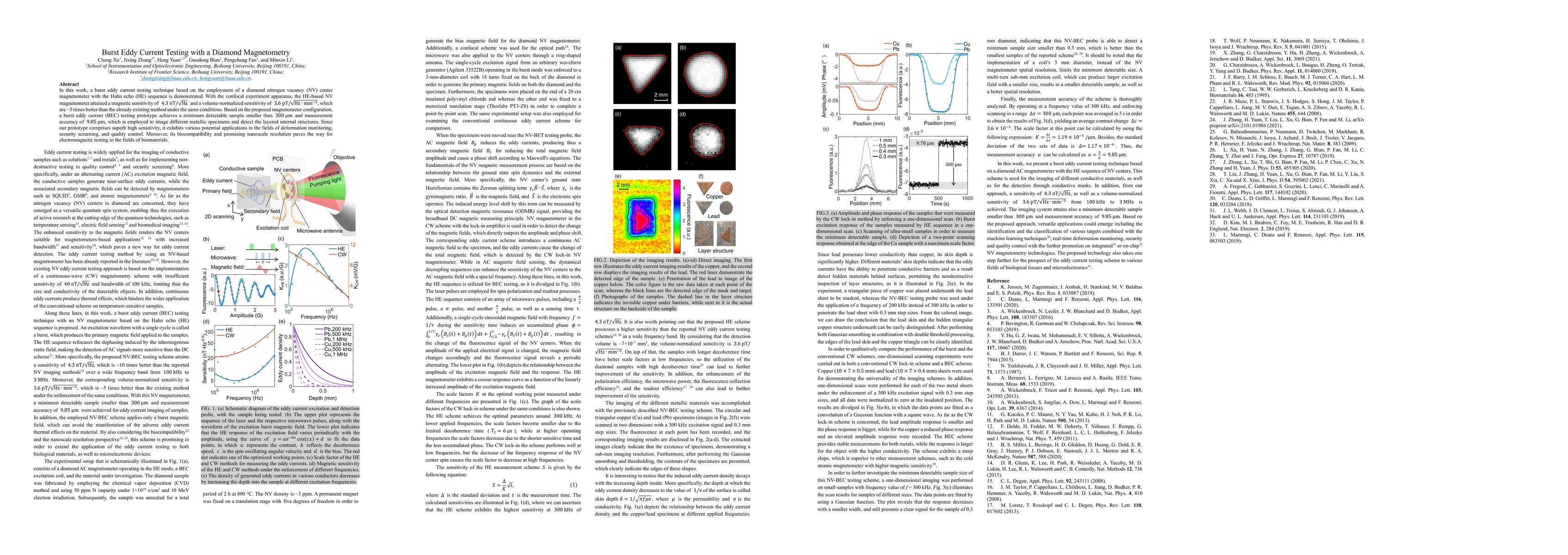Thumbnail for Burst Eddy Current Testing with a Diamond Magnetometry