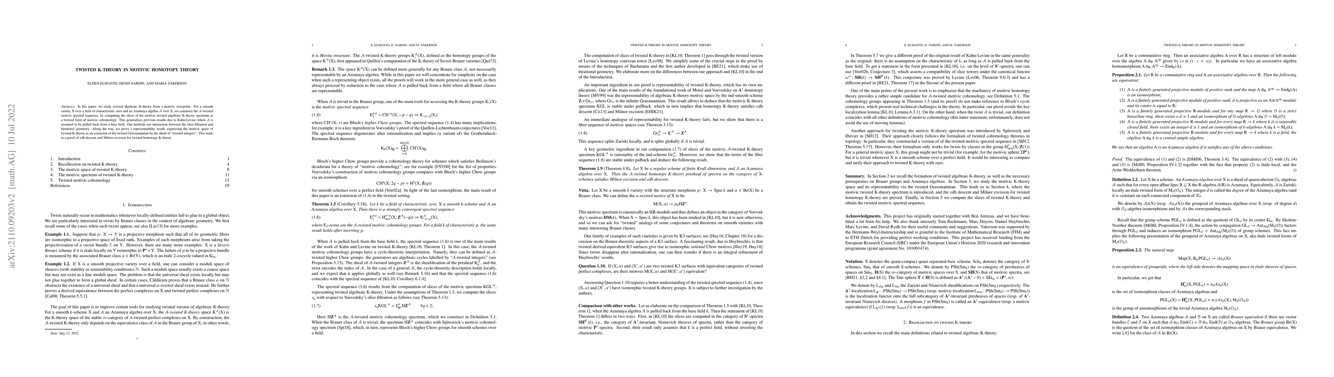Thumbnail for Twisted K-theory in motivic homotopy theory
