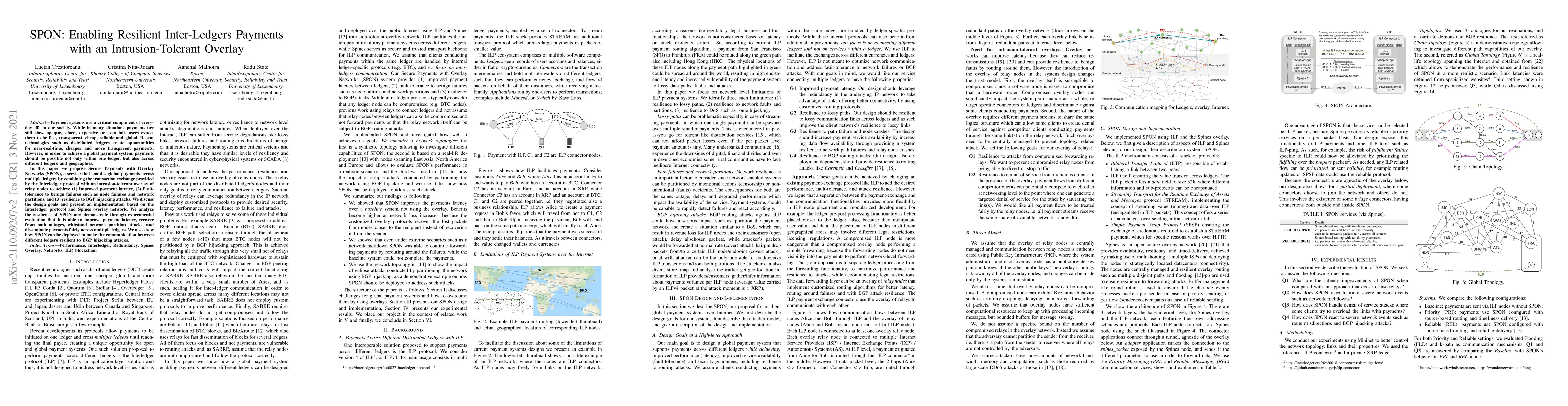 Thumbnail for SPON: Enabling Resilient Inter-Ledgers Payments with an
  Intrusion-Tolerant Overlay