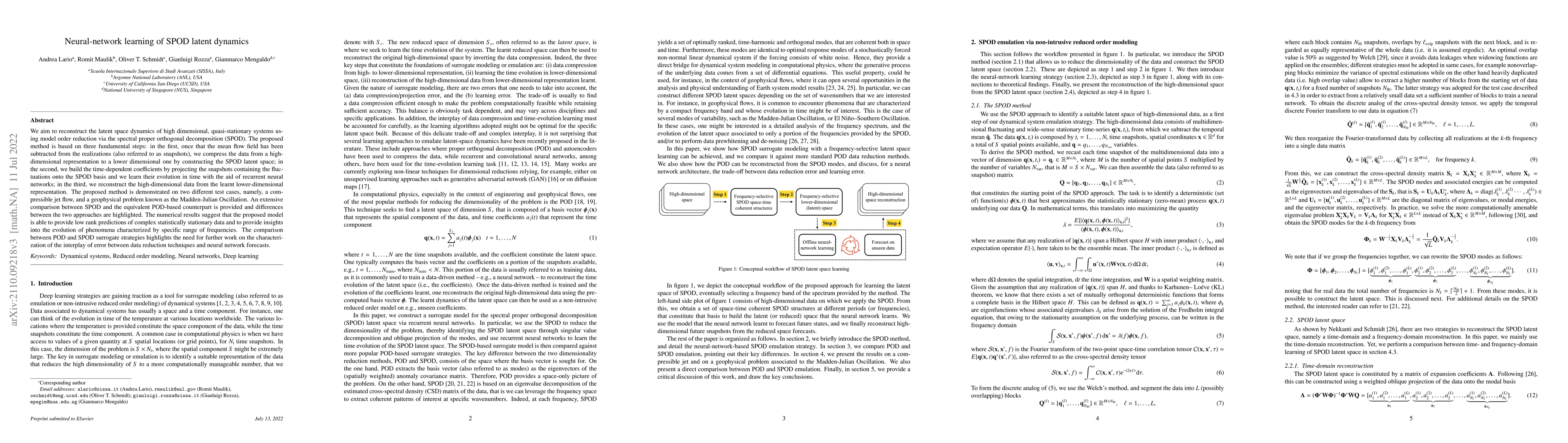 Thumbnail for Neural-network learning of SPOD latent dynamics