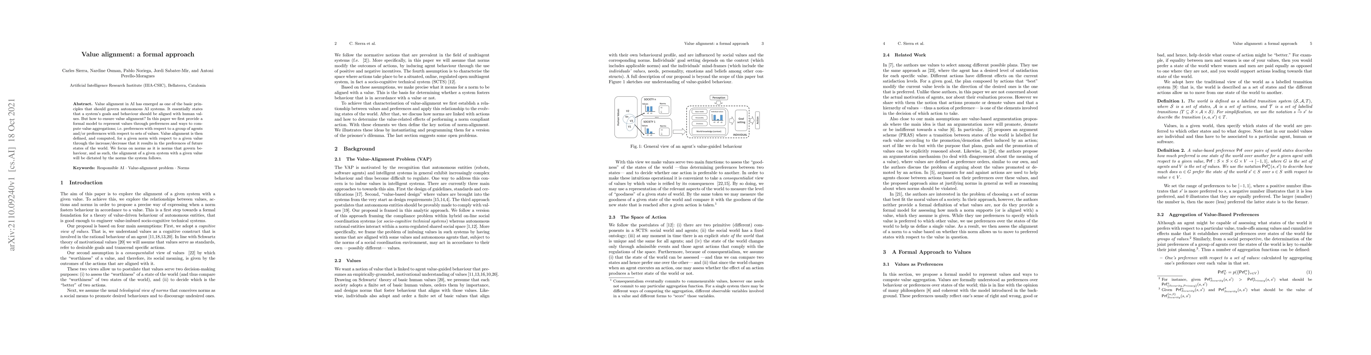 Thumbnail for Value alignment: a formal approach