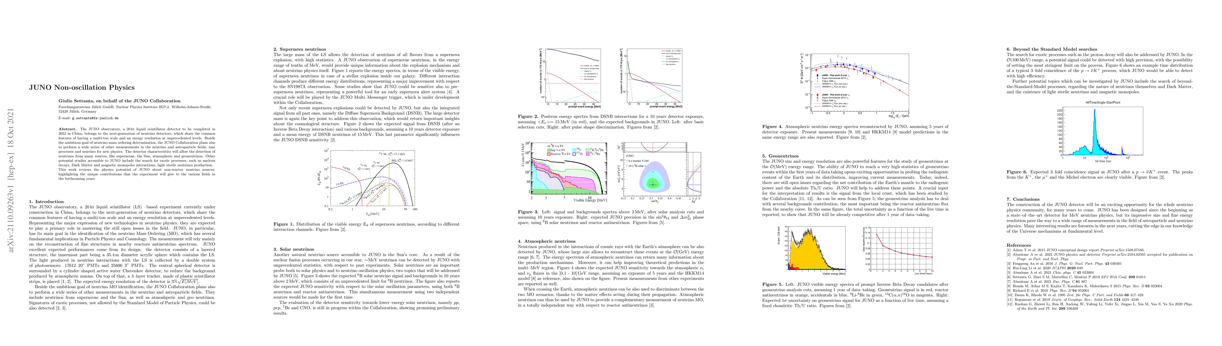 Thumbnail for JUNO Non-oscillation Physics