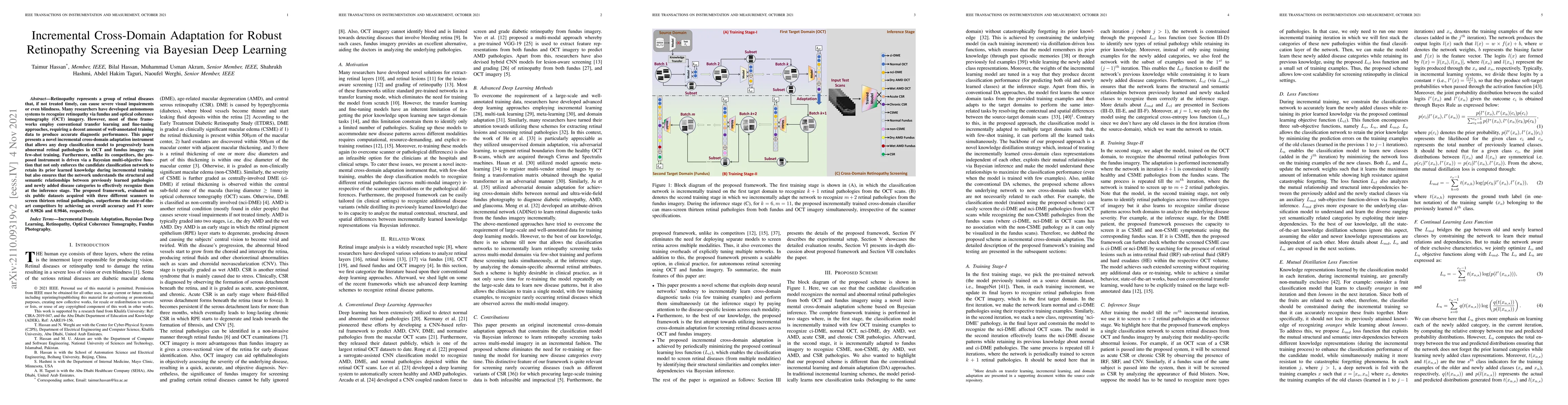 Thumbnail for Incremental Cross-Domain Adaptation for Robust Retinopathy Screening via
  Bayesian Deep Learning