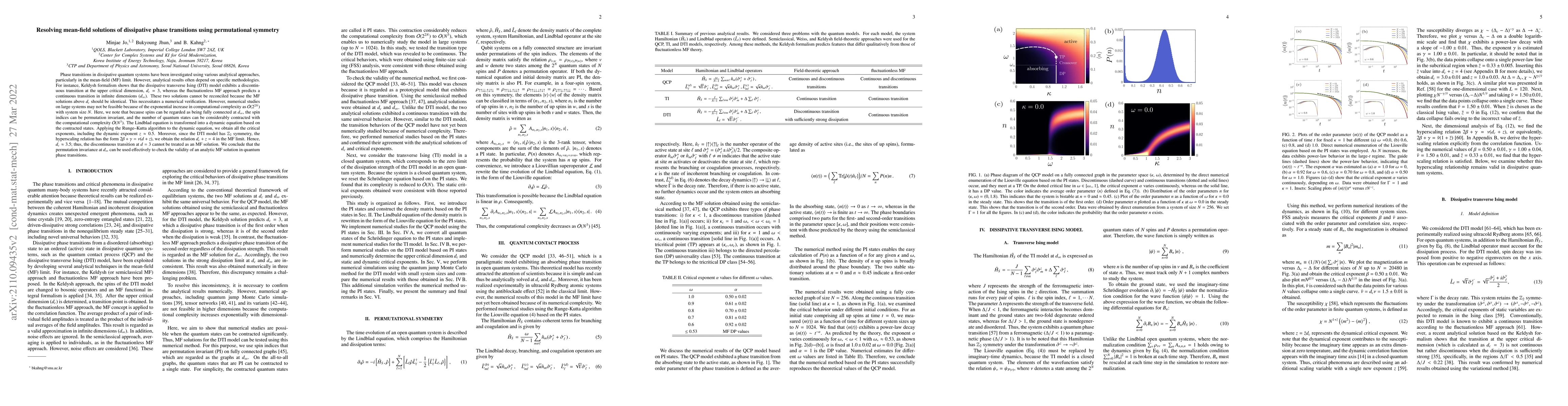 Thumbnail for Resolving mean-field solutions of dissipative phase transitions using
  permutational symmetry