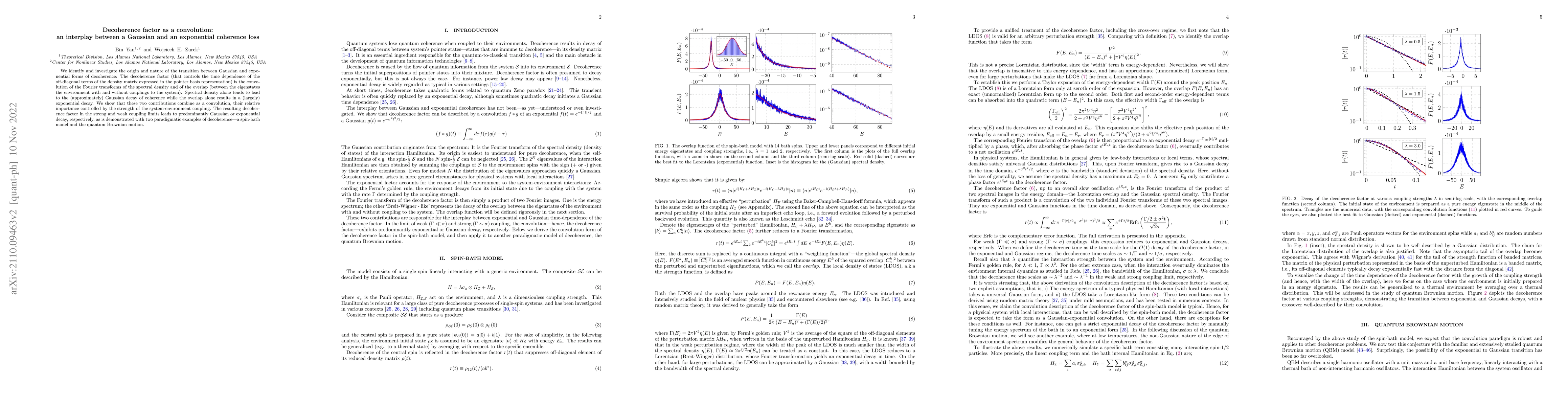 Thumbnail for Decoherence factor as a convolution: an interplay between a Gaussian and
  an exponential coherence loss