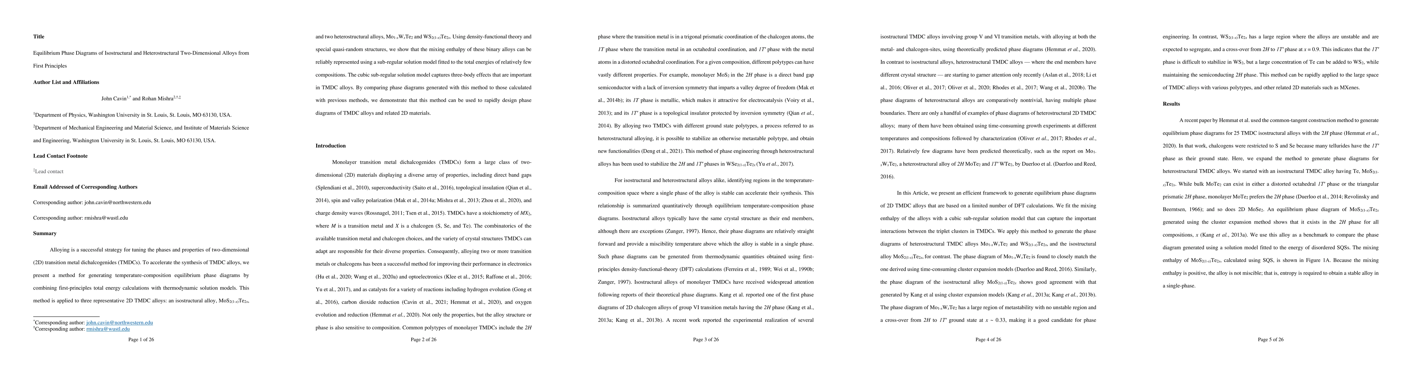 Thumbnail for Equilibrium Phase Diagrams of Isostructural and Heterostructural
  Two-Dimensional Alloys from First Principles