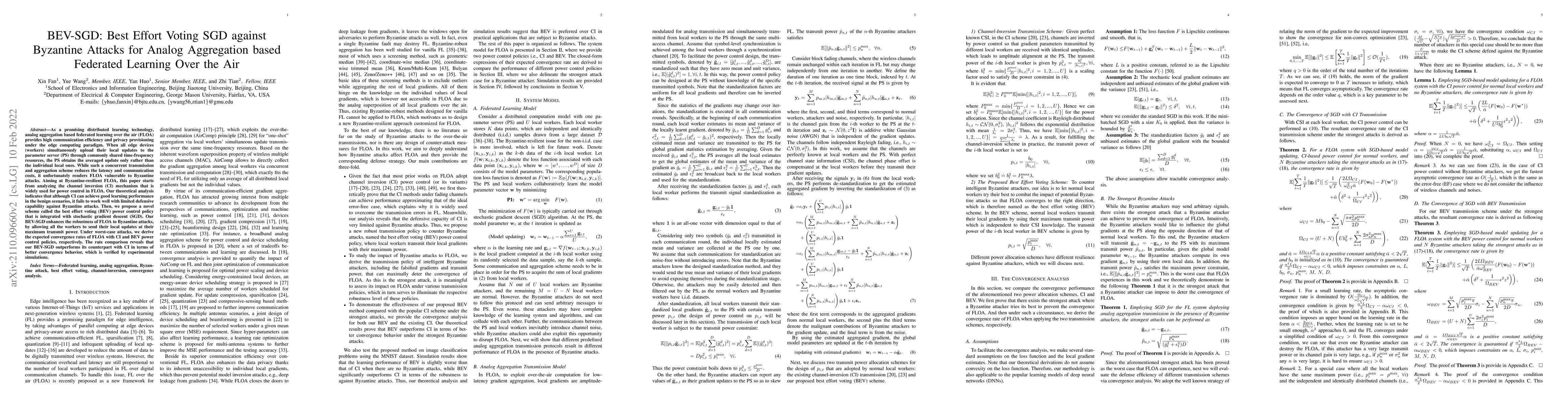Thumbnail for BEV-SGD: Best Effort Voting SGD for Analog Aggregation Based Federated
  Learning against Byzantine Attackers