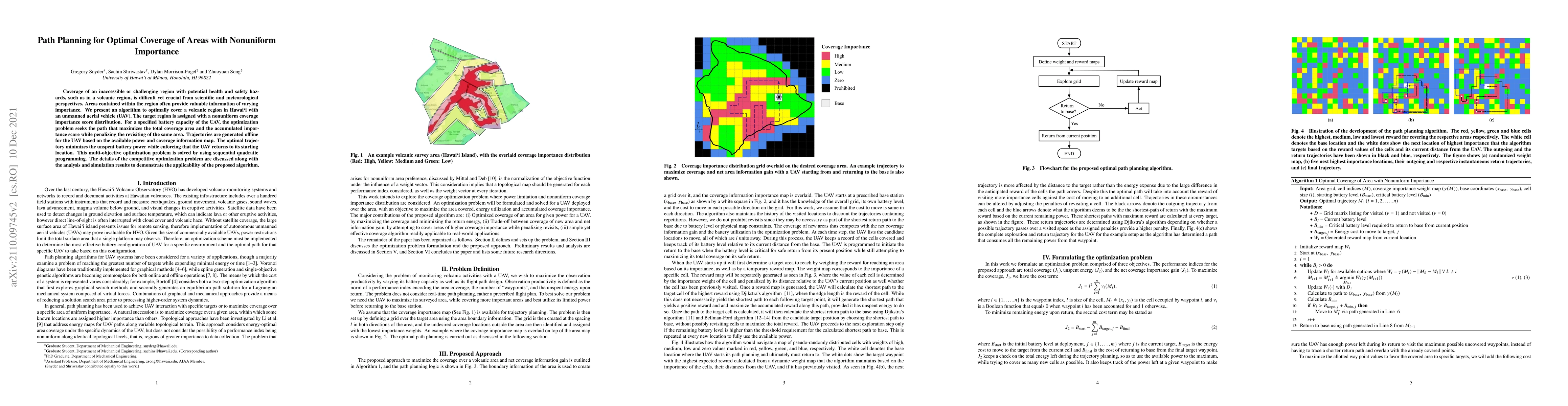 Thumbnail for Path Planning for Optimal Coverage of Areas with Nonuniform Importance