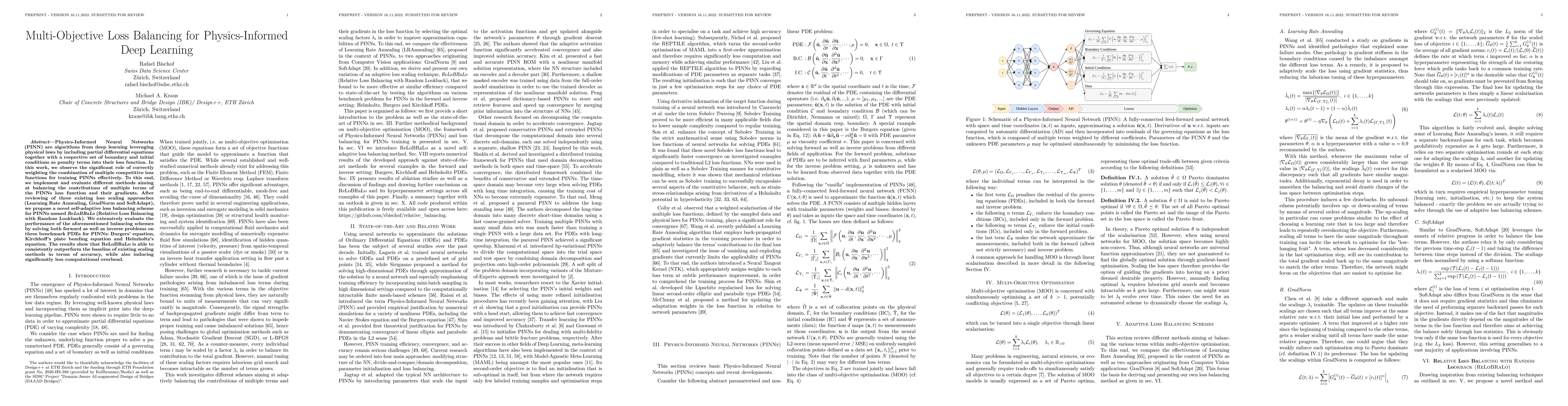 Thumbnail for Multi-Objective Loss Balancing for Physics-Informed Deep Learning