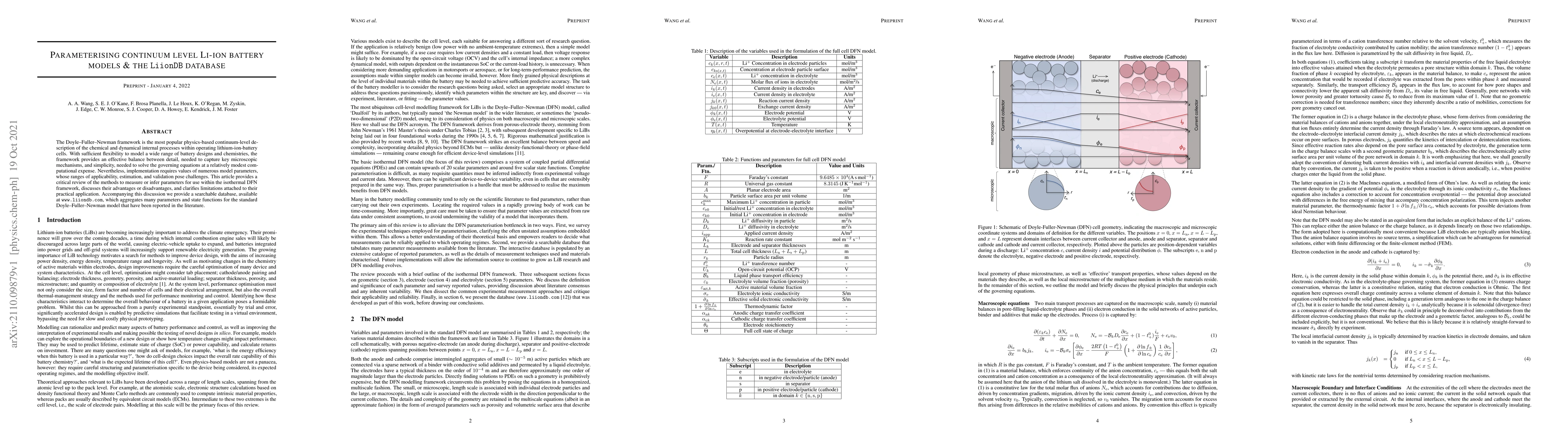 Thumbnail for Parameterising continuum level Li-ion battery models & the LiionDB
  database