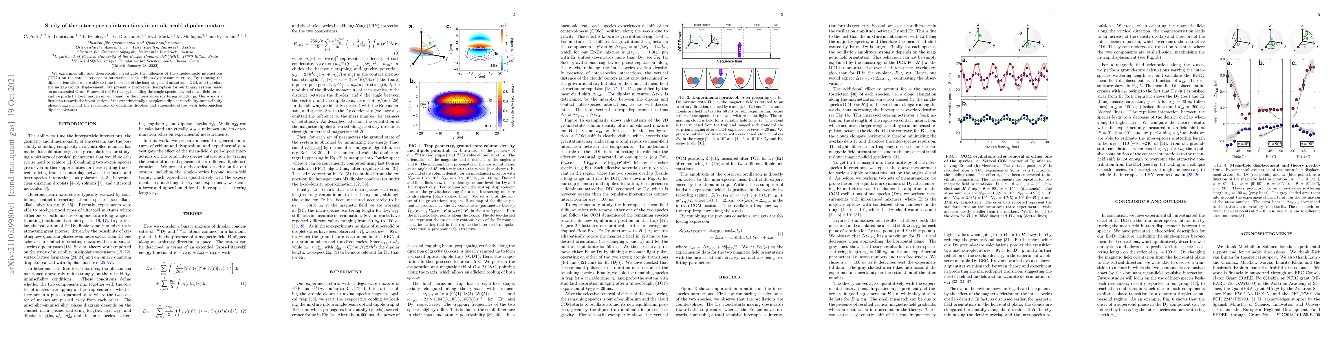 Thumbnail for Study of the inter-species interactions in an ultracold dipolar mixture