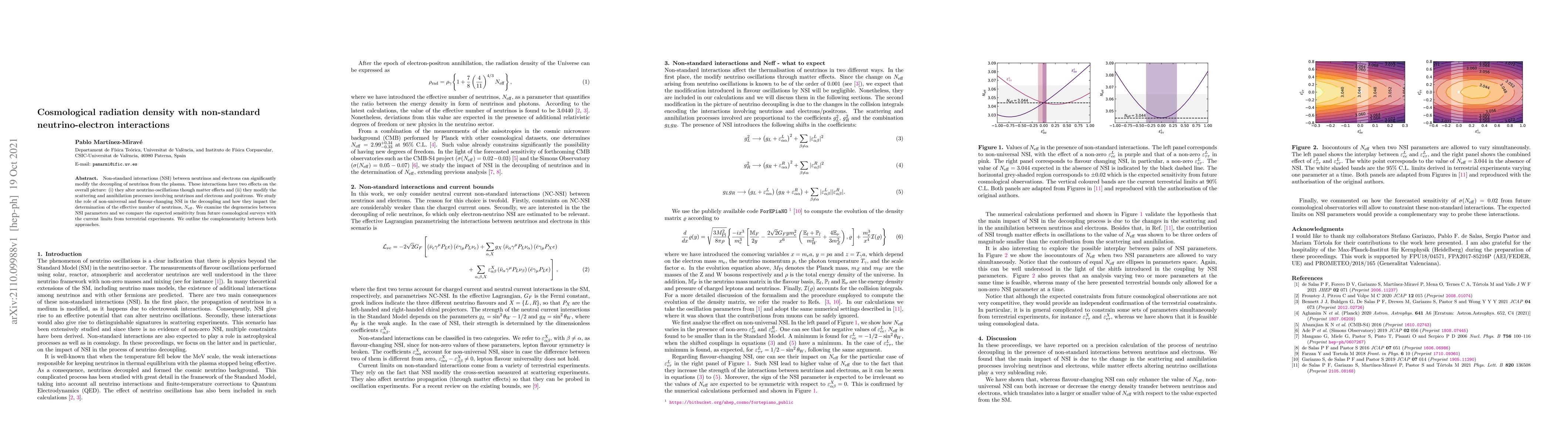 Thumbnail for Cosmological radiation density with non-standard neutrino-electron
  interactions