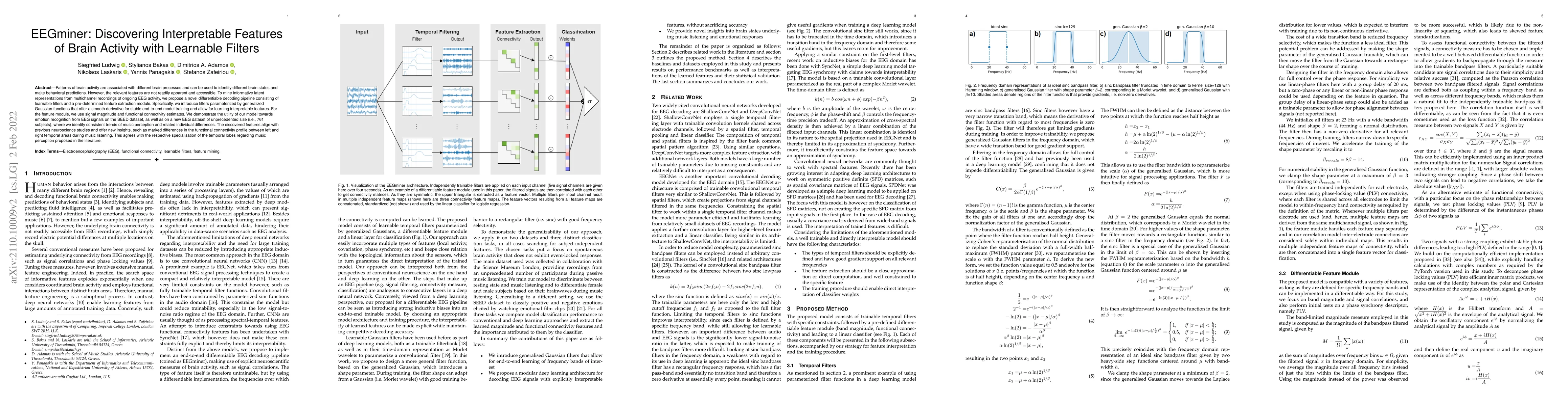 Thumbnail for EEGminer: Discovering Interpretable Features of Brain Activity with
  Learnable Filters