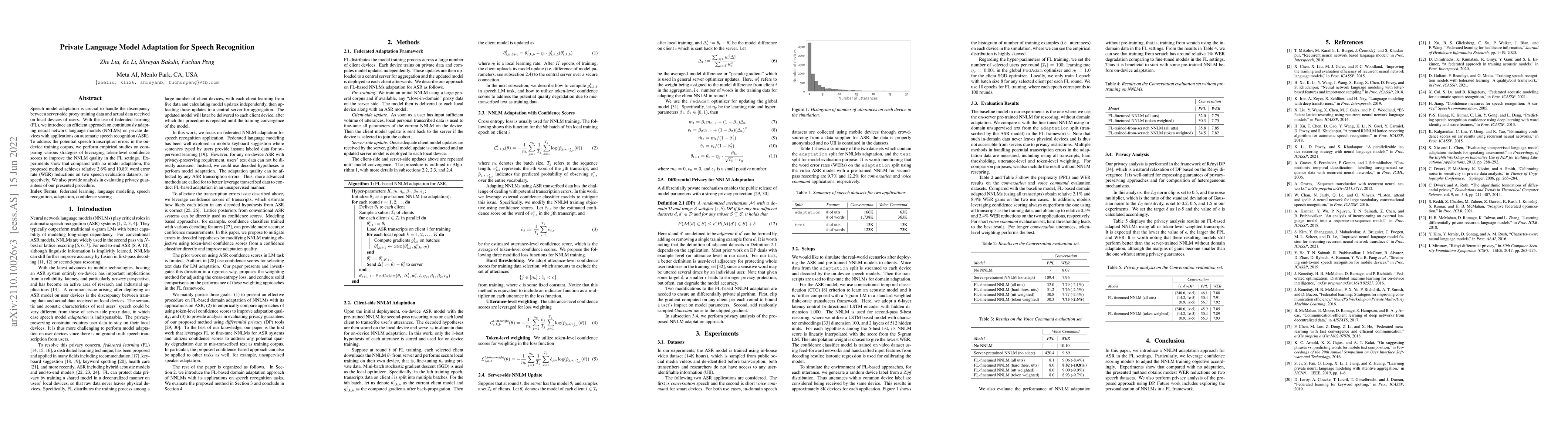Thumbnail for Private Language Model Adaptation for Speech Recognition