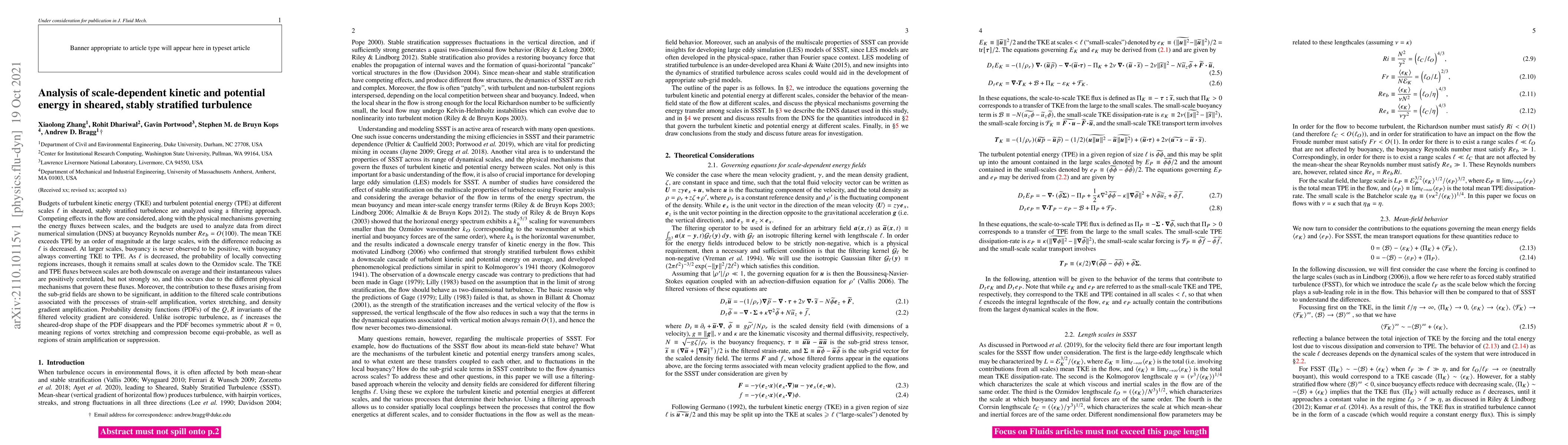 Thumbnail for Analysis of scale-dependent kinetic and potential energy in sheared,
  stably stratified turbulence