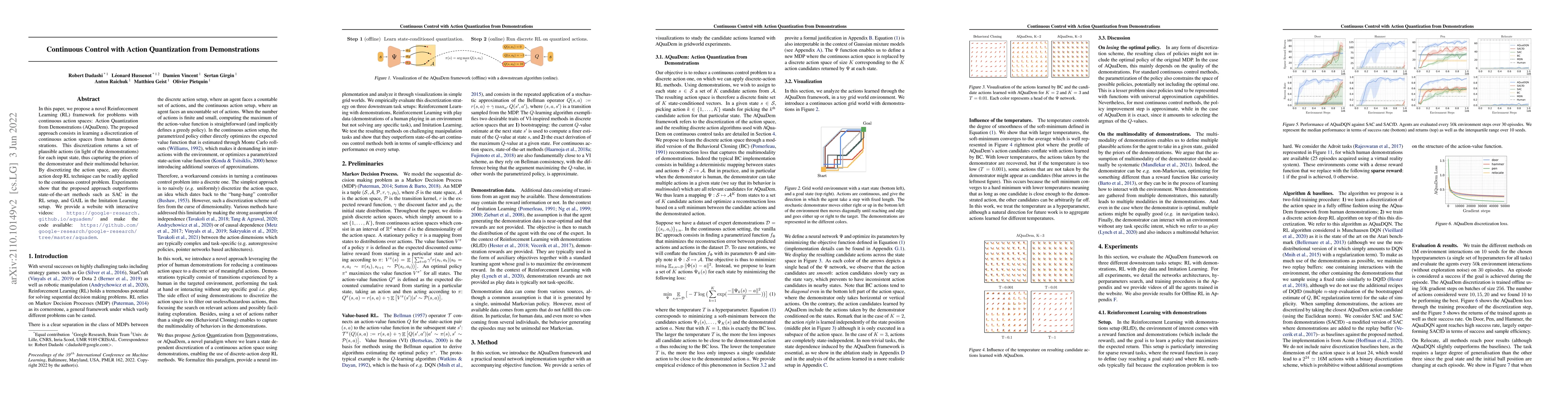 Thumbnail for Continuous Control with Action Quantization from Demonstrations