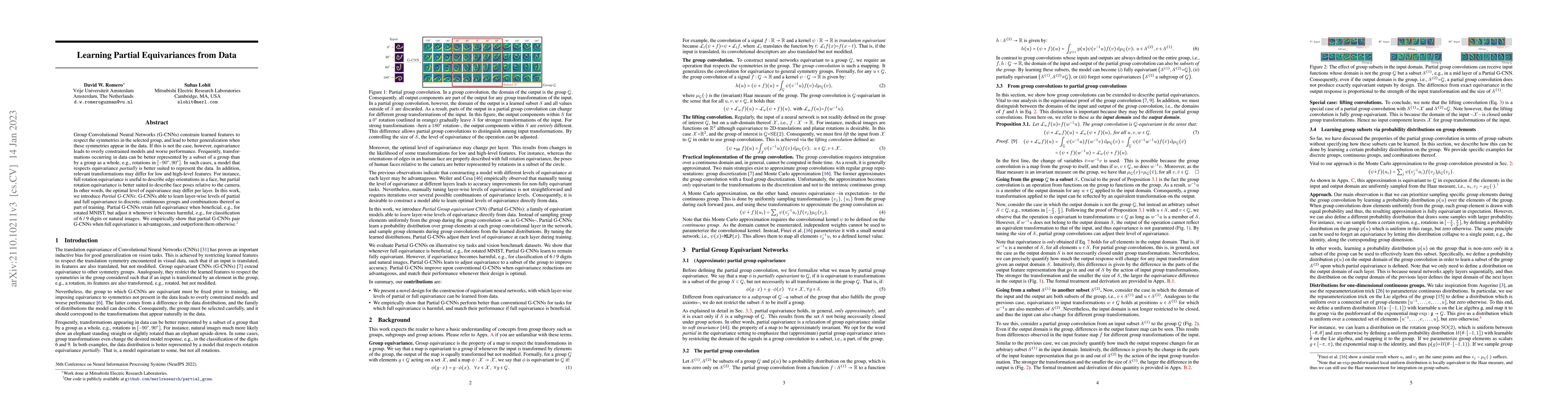 Thumbnail for Learning Partial Equivariances from Data