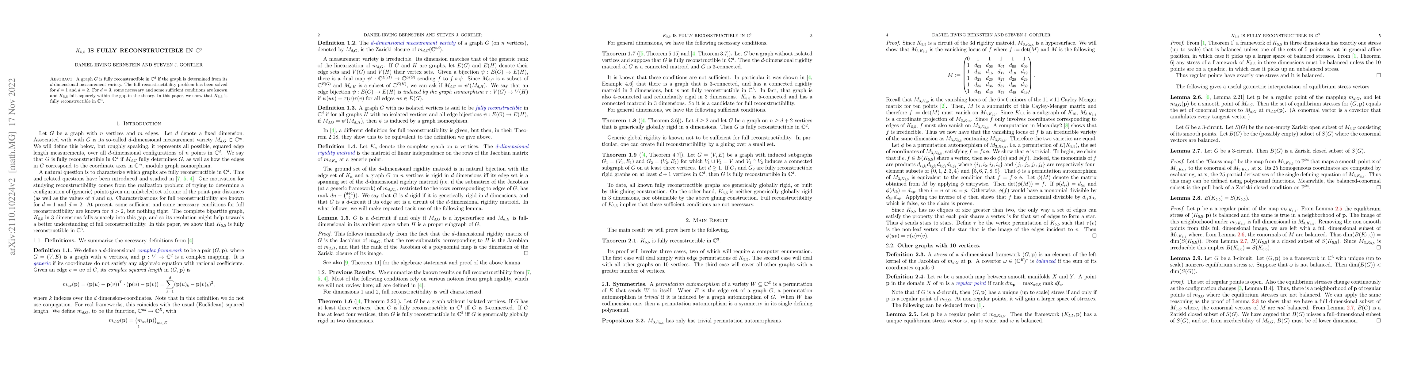 Thumbnail for $K_{5,5}$ is fully reconstructible in $\mathbb{C}^3$