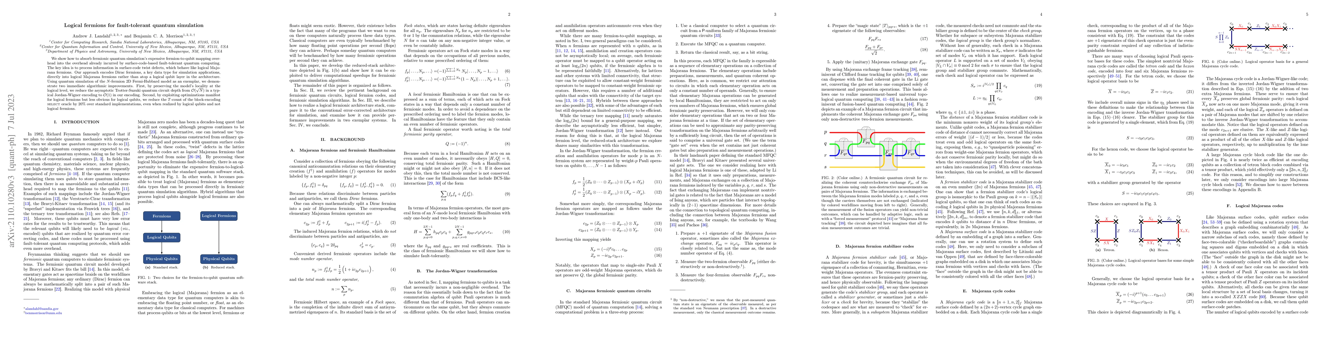 Thumbnail for Logical fermions for fault-tolerant quantum simulation