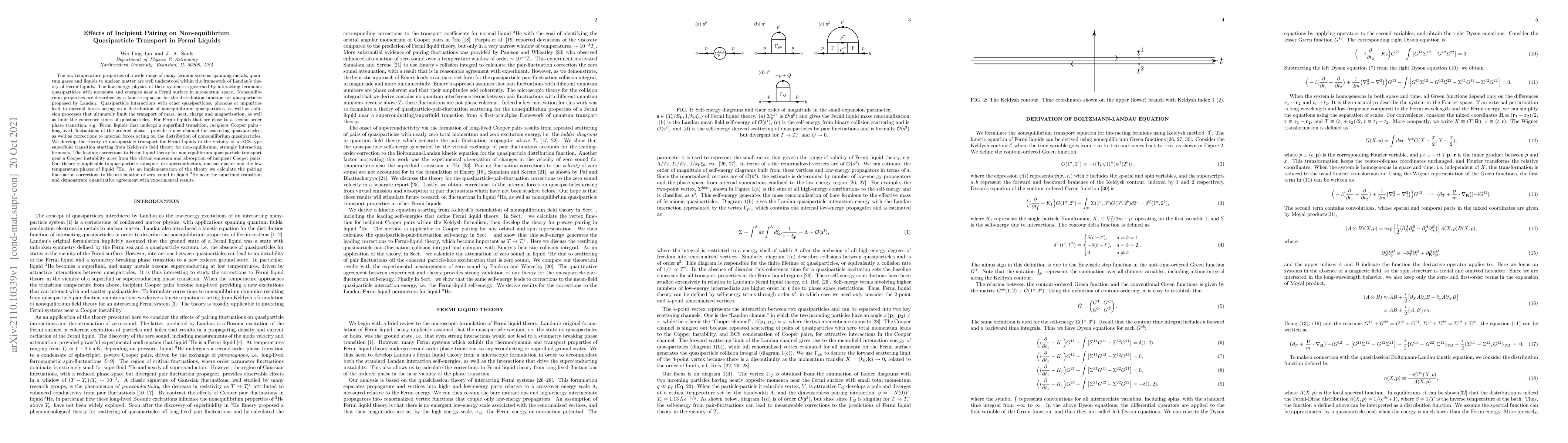 Thumbnail for Effects of Incipient Pairing on Non-equilibrium Quasiparticle Transport
  in Fermi Liquids