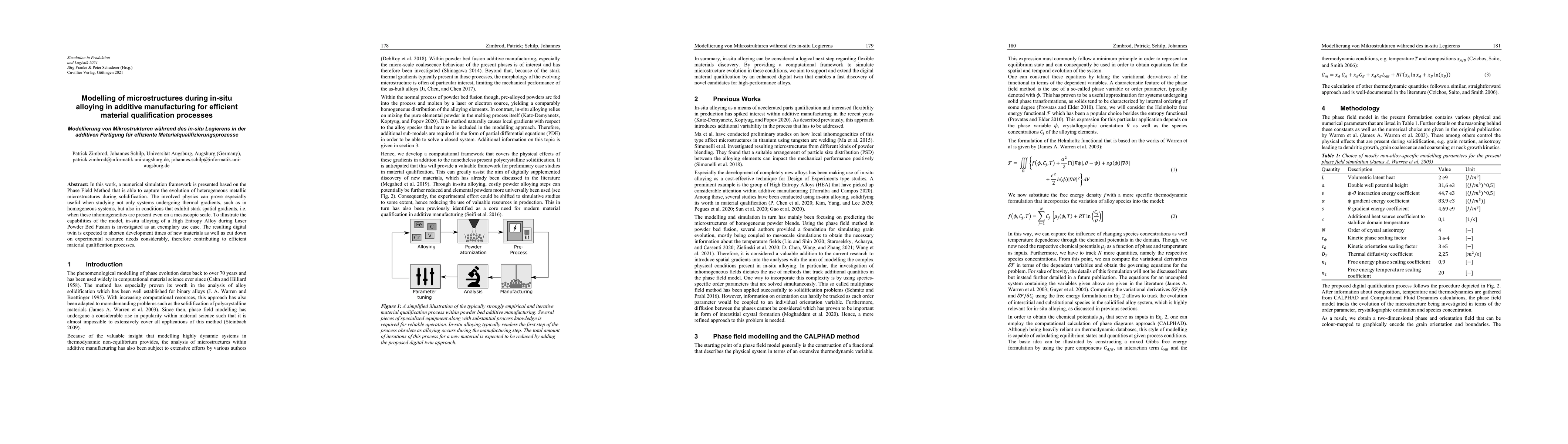 Thumbnail for Modelling of microstructures during in-situ alloying in additive
  manufacturing for efficient material qualification processes