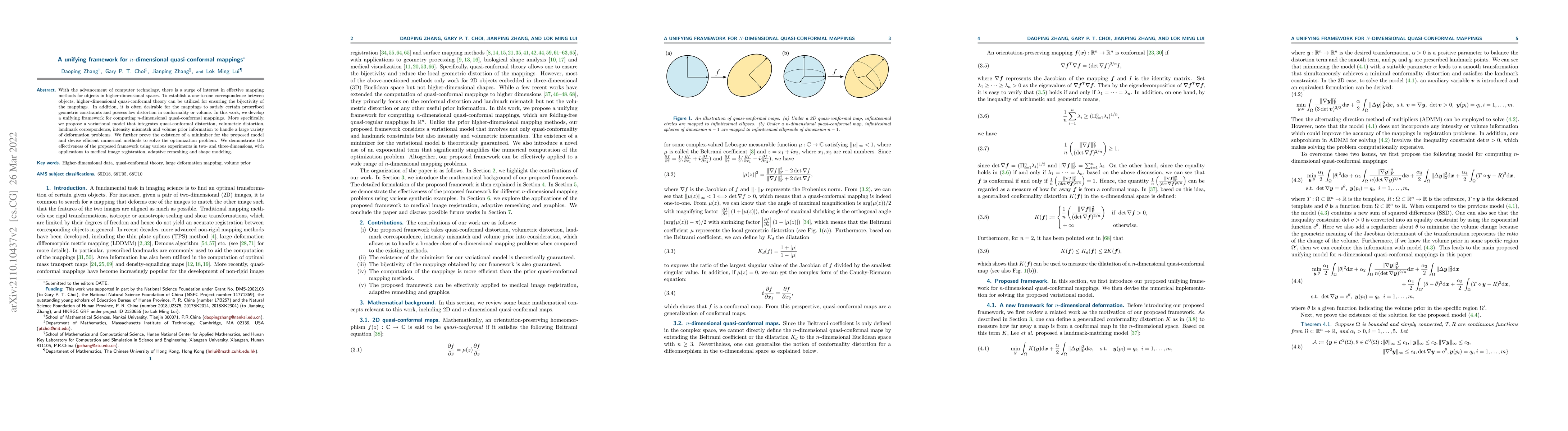 Thumbnail for A unifying framework for $n$-dimensional quasi-conformal mappings