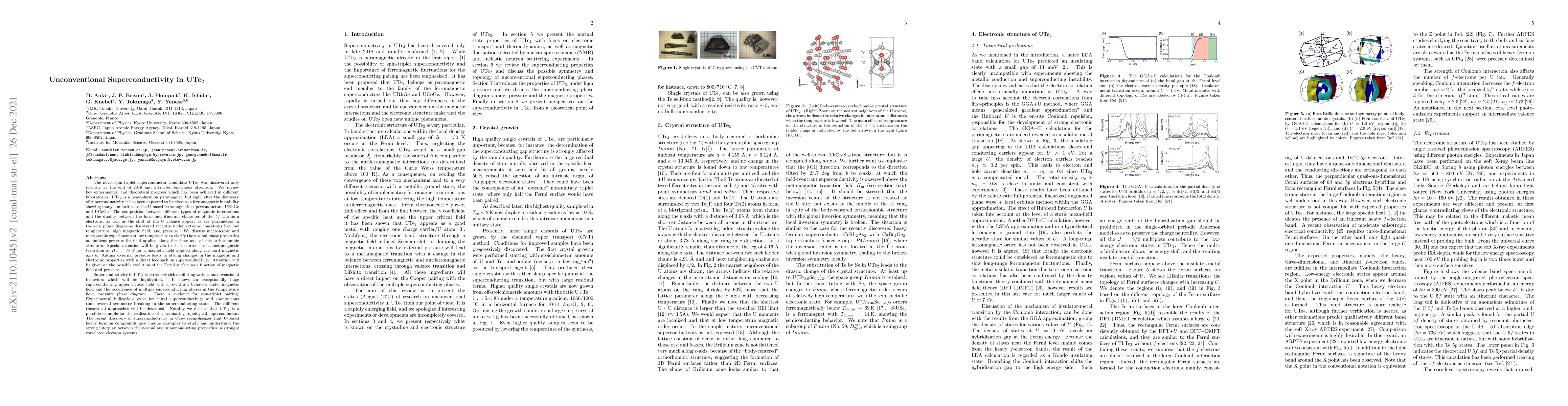 Thumbnail for Unconventional Superconductivity in UTe2