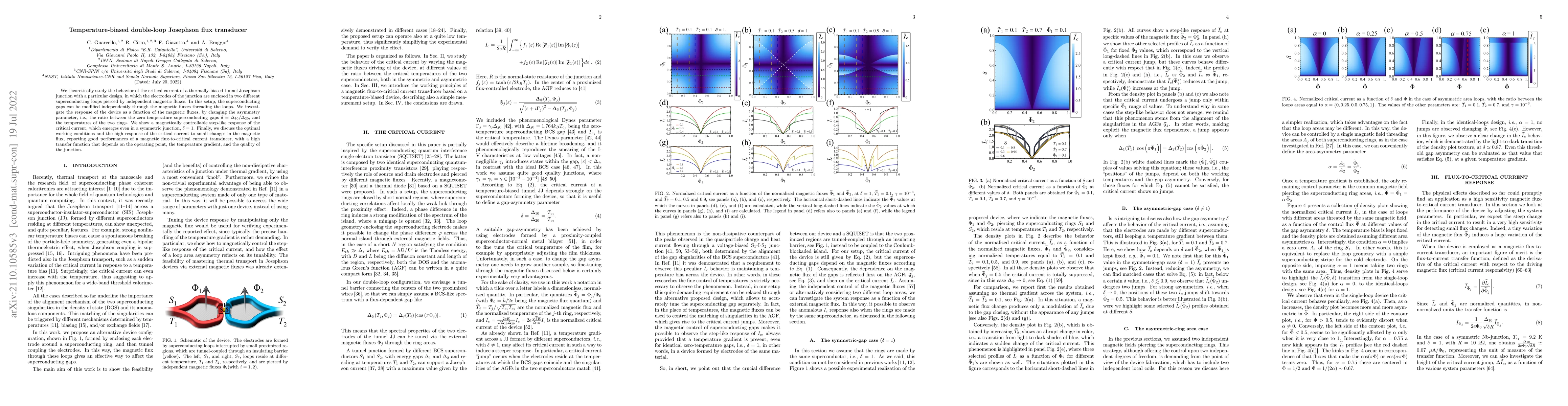 Thumbnail for Temperature-biased double-loop Josephson flux transducer