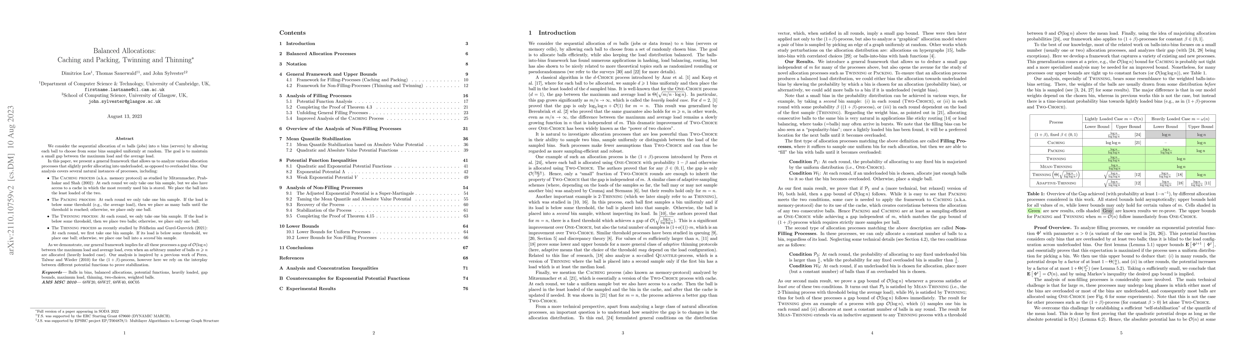 Thumbnail for Balanced Allocations: Caching and Packing, Twinning and Thinning