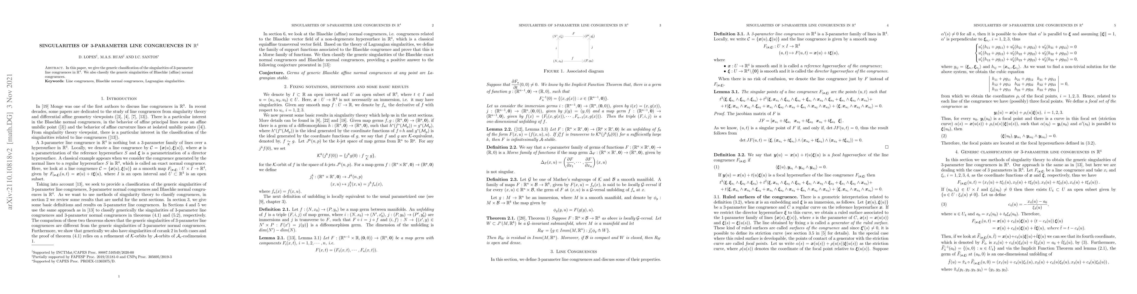 Thumbnail for Singularities of 3-parameter line congruences in $\mathbb{R}^4$
