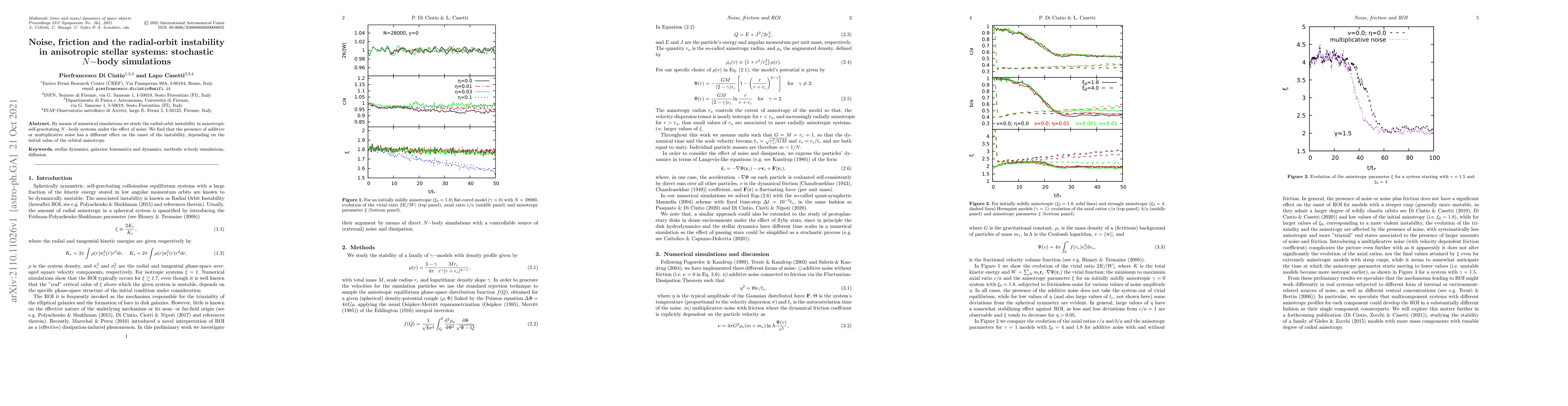 Thumbnail for Noise, friction and the radial-orbit instability in anisotropic stellar
  systems: stochastic N-body simulations