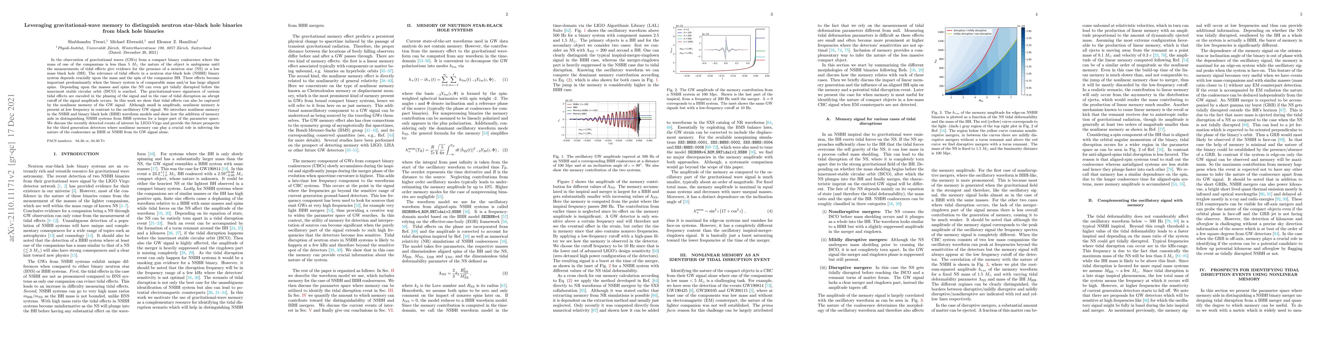 Thumbnail for Leveraging gravitational-wave memory to distinguish neutron star--black
  hole binaries from black hole binaries