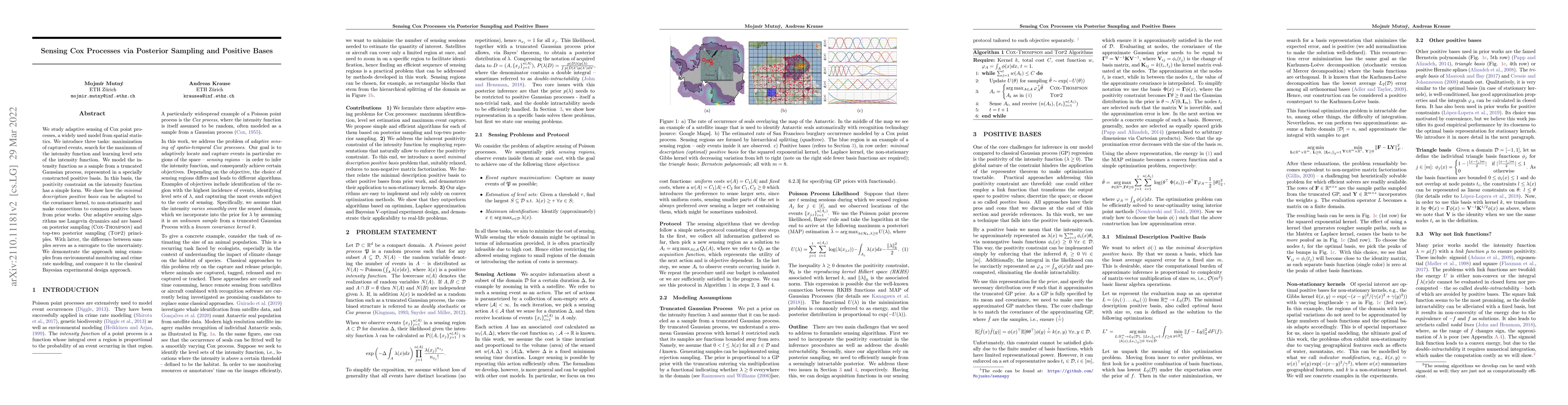 Thumbnail for Sensing Cox Processes via Posterior Sampling and Positive Bases