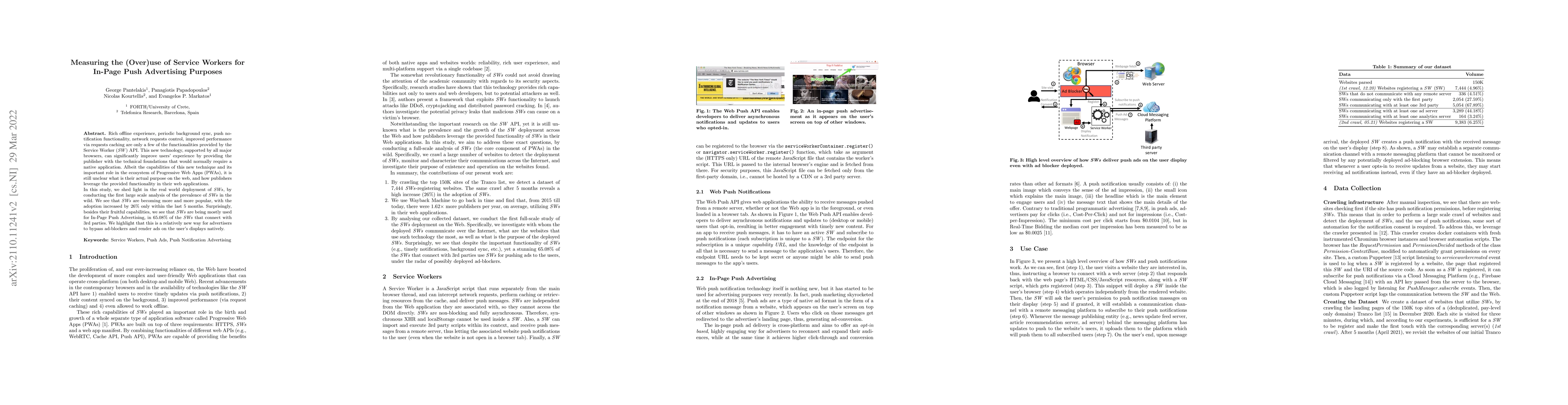 Thumbnail for Measuring the (Over)use of Service Workers for In-Page Push Advertising
  Purposes