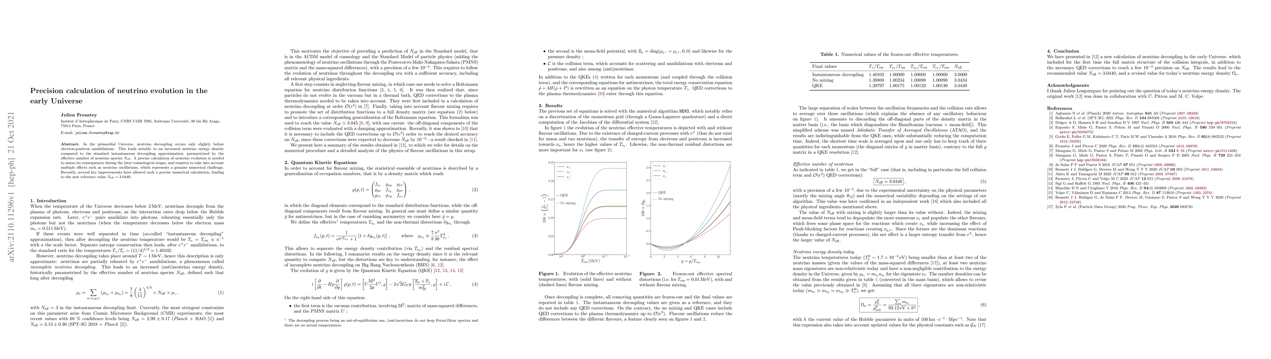 Thumbnail for Precision calculation of neutrino evolution in the early Universe