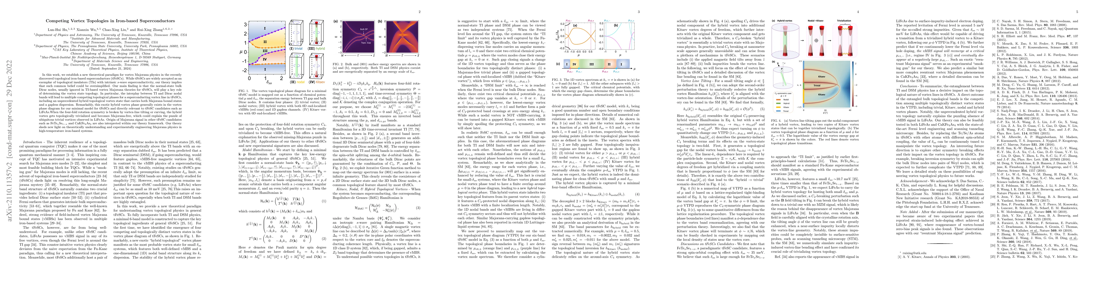 Thumbnail for Competing Vortex Topologies in Iron-based Superconductors