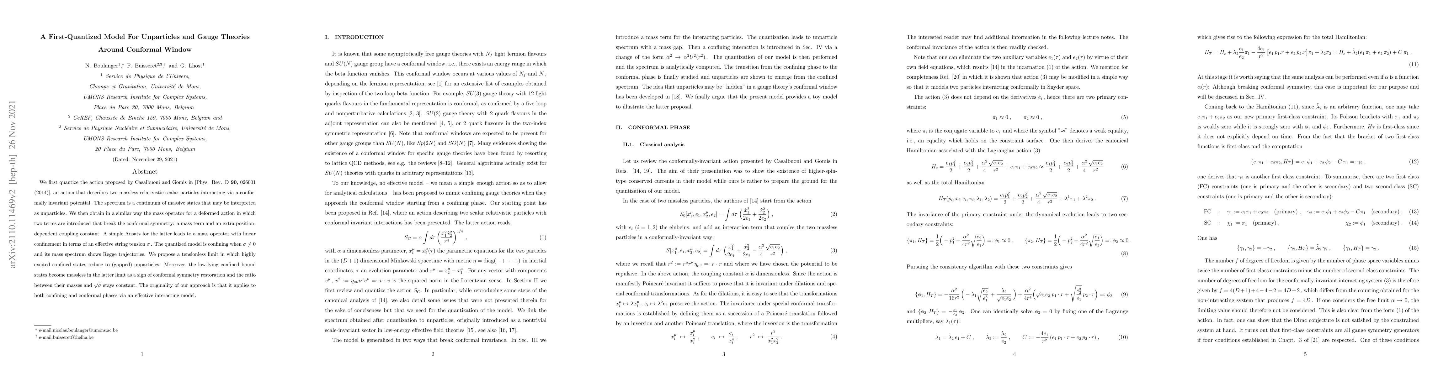 Thumbnail for A First-Quantized Model For Unparticles and Gauge Theories Around
  Conformal Window