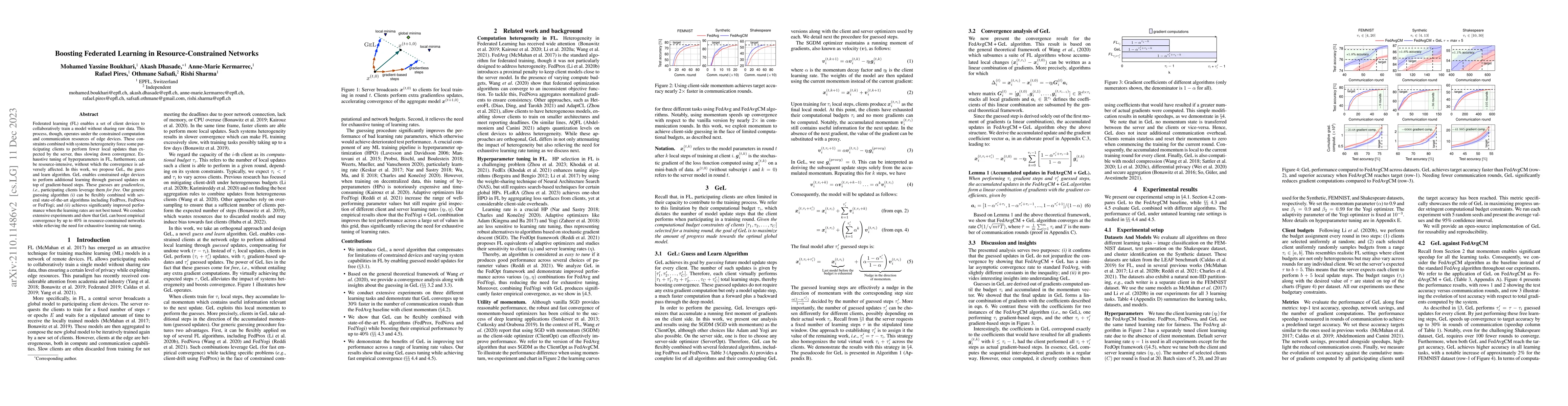 Thumbnail for Boosting Federated Learning in Resource-Constrained Networks