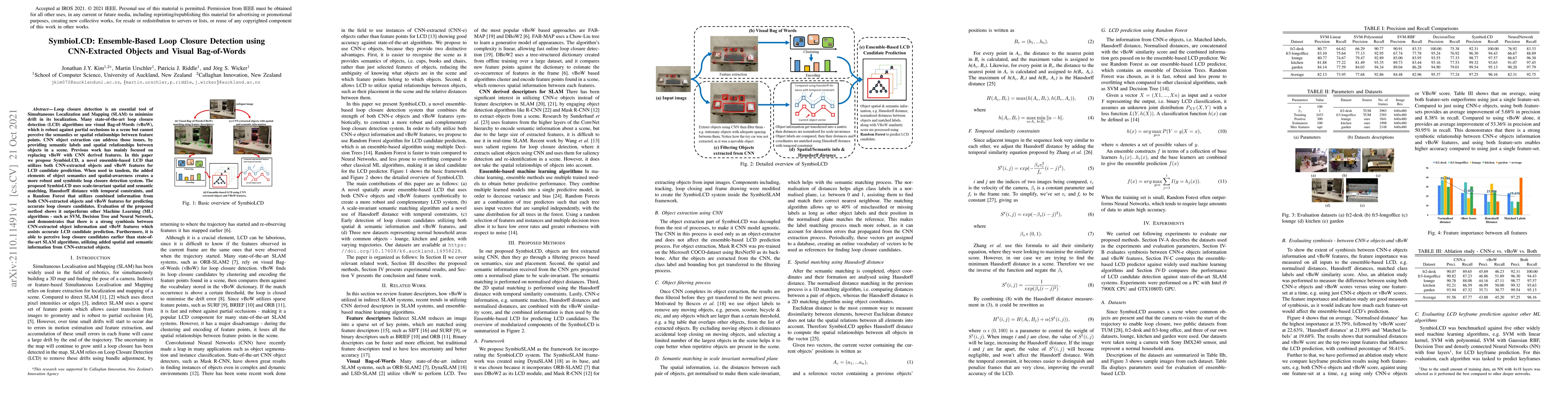 Thumbnail for SymbioLCD: Ensemble-Based Loop Closure Detection using CNN-Extracted
  Objects and Visual Bag-of-Words