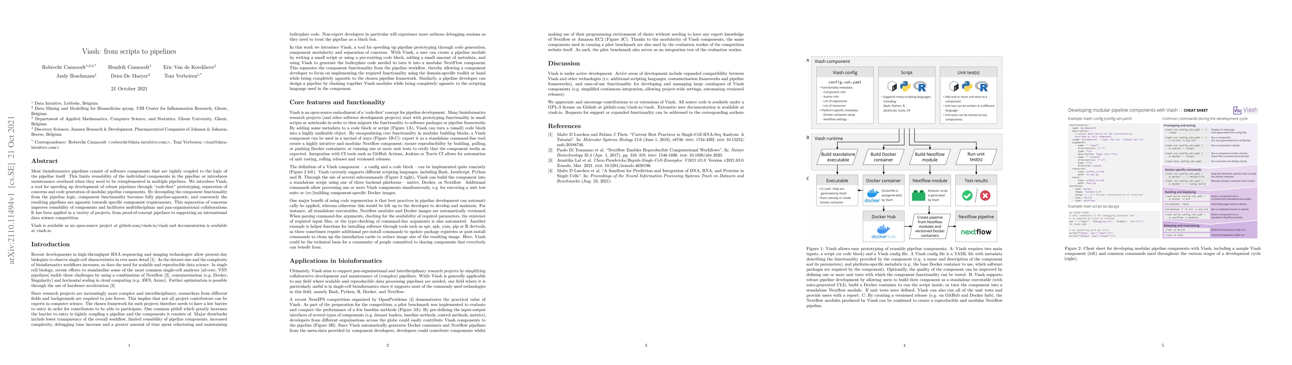 Thumbnail for Viash: from scripts to pipelines