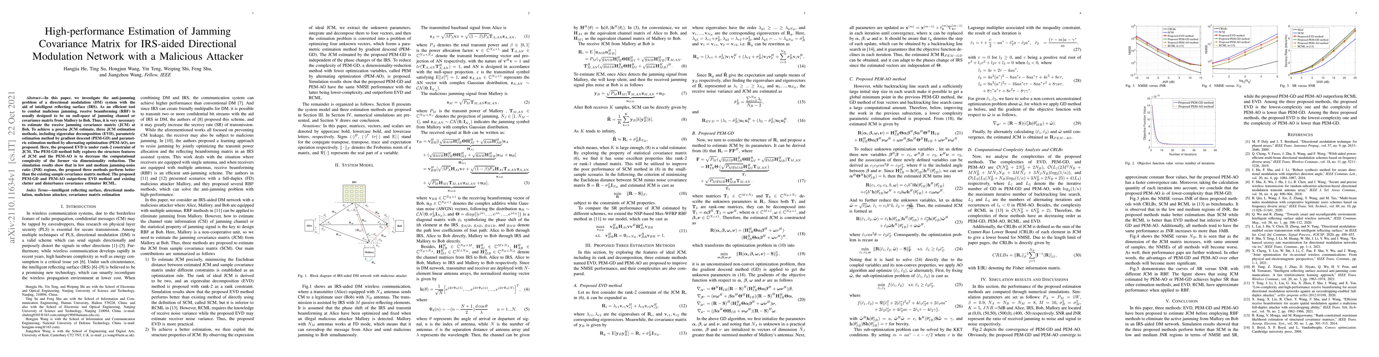 Thumbnail for High-performance Estimation of Jamming Covariance Matrix for IRS-aided
  Directional Modulation Network with a Malicious Attacker