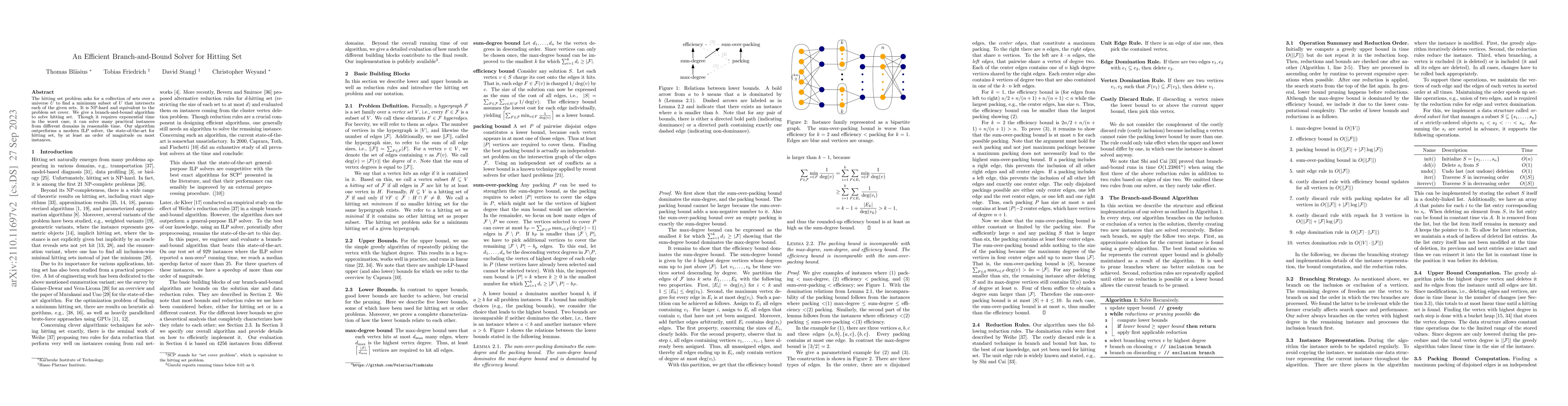Thumbnail for An Efficient Branch-and-Bound Solver for Hitting Set
